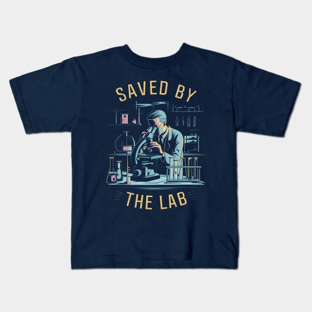 Saved by The Lab - Lab Week Celebration Kids T-Shirt by ARTSYVIBES111